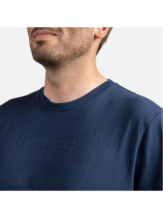 Rossignol Rossignol T-Shirt Cliffside Tee Granatowy Regular Fit