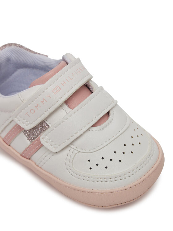 Tommy Hilfiger Tommy Hilfiger Αθλητικά Flag Low Cut Velcro Sneaker T0A9-33721-1528 Λευκό