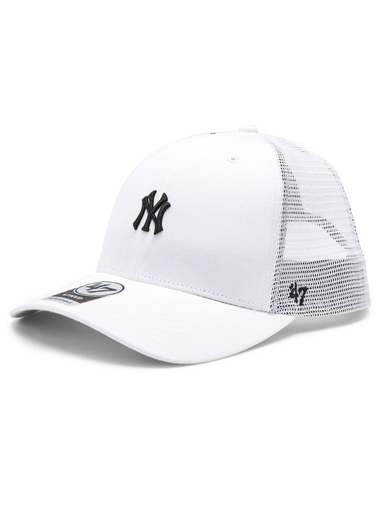 Șapcă 47 Brand MLB New York Yankees Base Runner Mesh '47 MVP B-BRNMS17CTP-WHA Alb