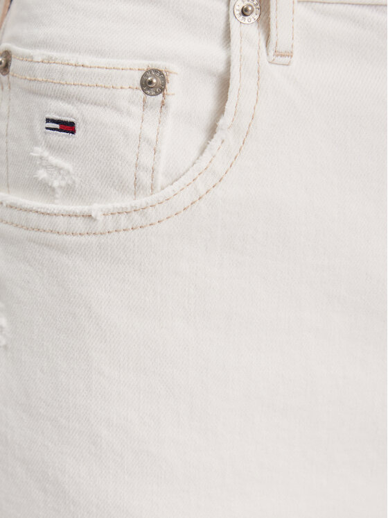 Tommy Jeans Tommy Jeans Traperice DW0DW17618 Bijela Mom Fit