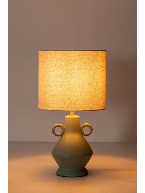MIAhome MIAhome Lampa stołowa z żywicy Celadón 42 cm Zielony