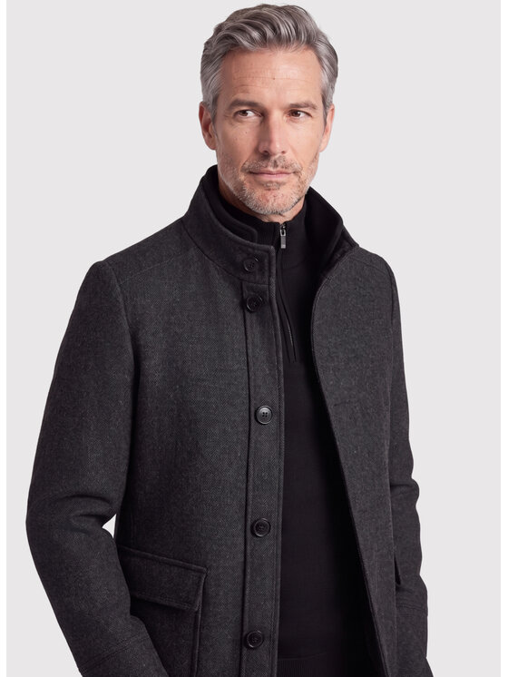 Pako Lorente Pako Lorente Płaszcz zimowy P26WF-7X-020 Szary Straight Fit