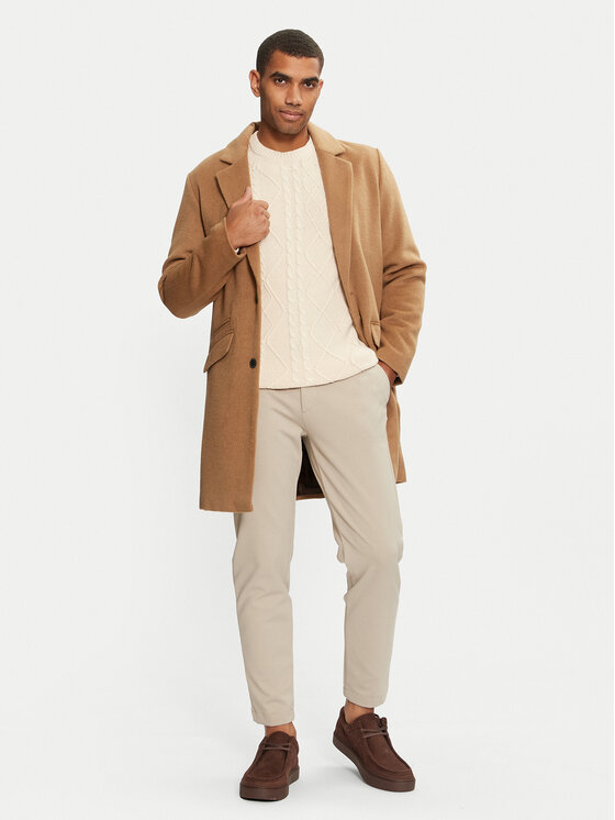 Tom Tailor Tom Tailor Sweter 1043343 Beżowy Regular Fit