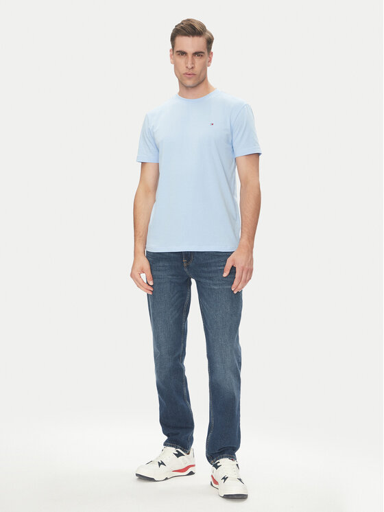 Tommy Hilfiger Tommy Hilfiger Tricou UM0UM03362 Albastru celest Regular Fit
