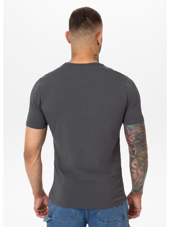 PITBULL PITBULL T-Shirt MINIMAL Szary Regular Fit