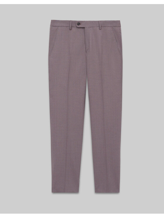 Borgio Borgio Spodnie garniturowe spodnie_maretto_f_sf Fioletowy Slim Fit