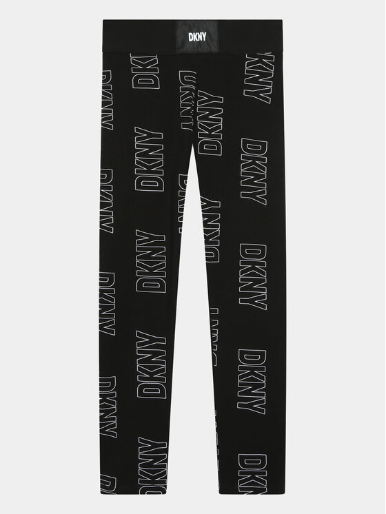 DKNY DKNY Legginsy D34B12 D Czarny Slim Fit