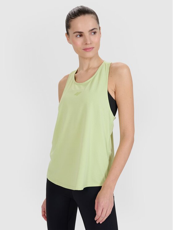 4F 4F Tank top 4FWSS25TFSLF412-42S Zielony Oversize
