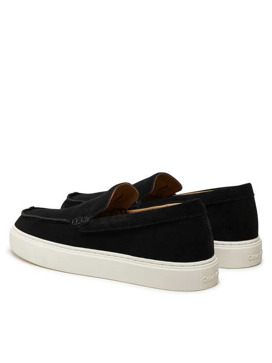 Calvin Klein Calvin Klein Mokasyny Moccasin Suede HM0HM01794 Czarny