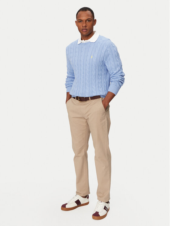 Polo Ralph Lauren Polo Ralph Lauren Sweter 710775885535 Błękitny Regular Fit