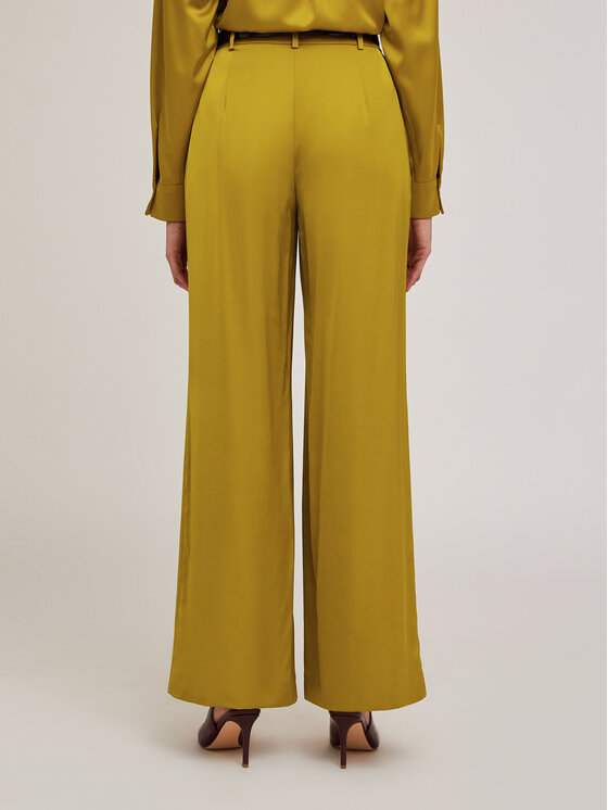 Motivi Motivi Pantaloni di tessuto P232Q003816N005 Giallo Over Fit
