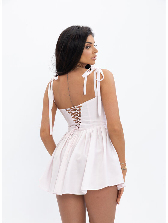 Love Saints Love Saints Sukienka letnia L26LF-SU-K08 Różowy Slim Fit