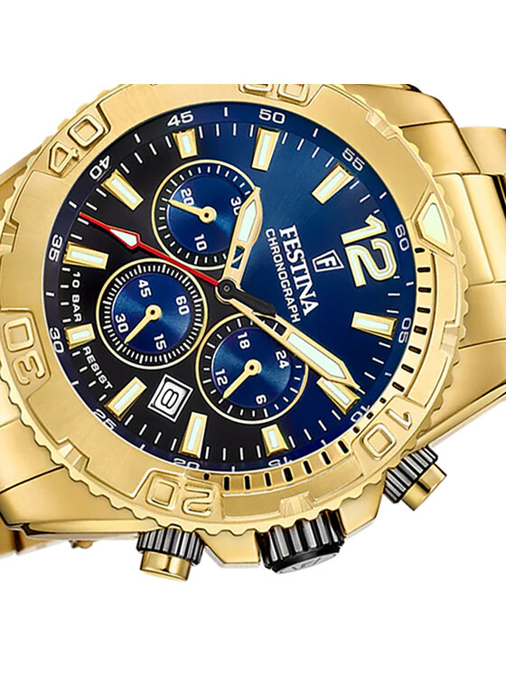 Festina Festina Zegarek F20684-2 Złoty