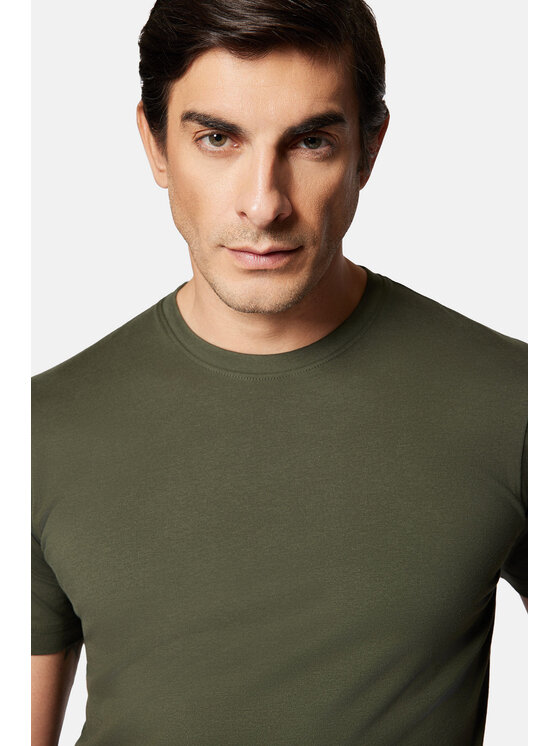 Lancerto Lancerto T-Shirt Kenneth TS073124000025 Zielony Regular Fit
