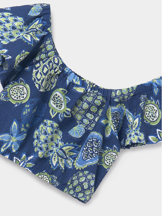 Mayoral Mayoral Set Bluse und Rock 6966 Blau Regular Fit