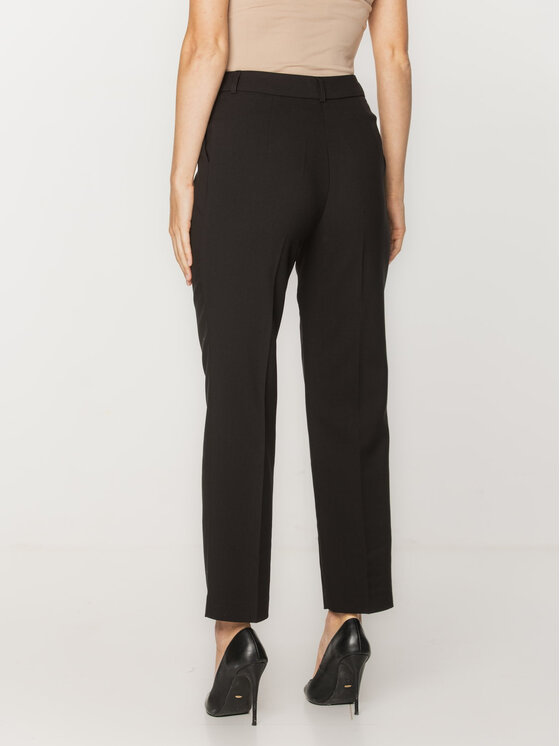 Willsoor Willsoor Spodnie damskie 67842 Czarny Straight Leg