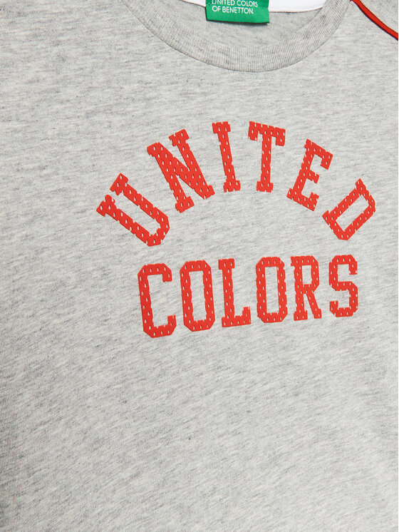 United Colors Of Benetton United Colors Of Benetton T-Shirt 3096C10A9 Šedá Regular Fit
