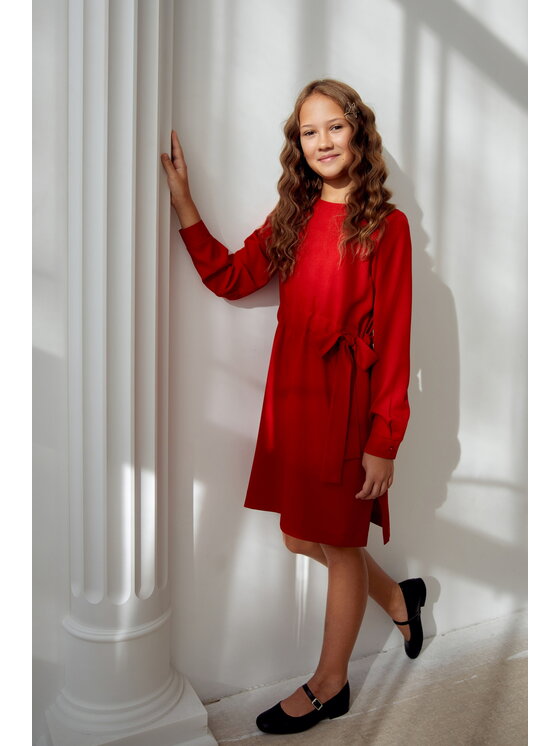 SLY Sukienka, rozmiar 158, Czerwona, 5W-07