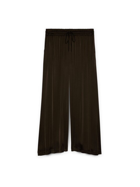 Fiorella Rubino Fiorella Rubino Pantaloni di tessuto P092L002268N022 Marrone Over Fit