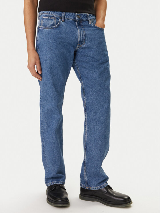 Guess Jeans Guess Jeans Jeans hlače M5YA1B D633A Modra Straight Fit