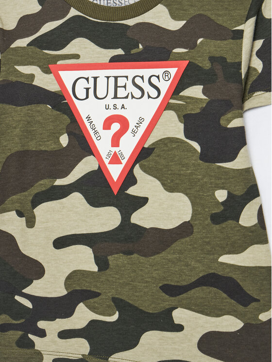 Guess Guess Набір дитячий N5YG00 K8HM4 Хакі Regular Fit