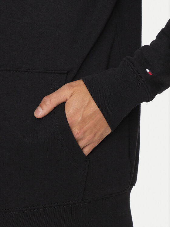 Tommy Hilfiger Tommy Hilfiger Mikina Roundall MW0MW35571 Černá Regular Fit