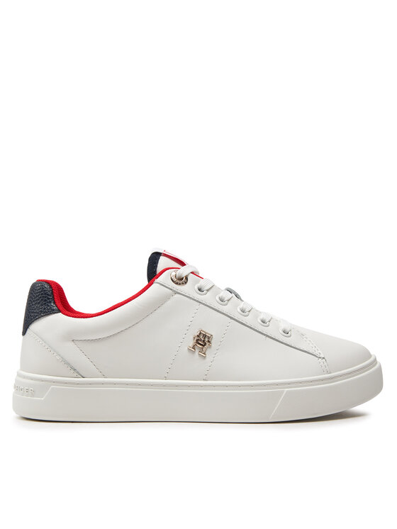 Tommy Hilfiger Sneakers Essential Elevated Court Sneaker FW0FW07685 Écru, taglia : 39