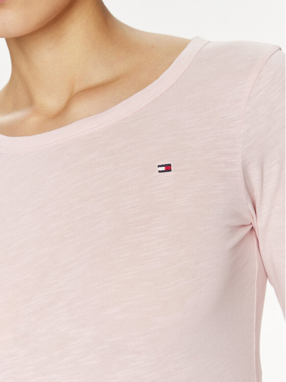 Tommy Hilfiger Tommy Hilfiger Majica WW0WW37861 Ružičasta Slim Fit