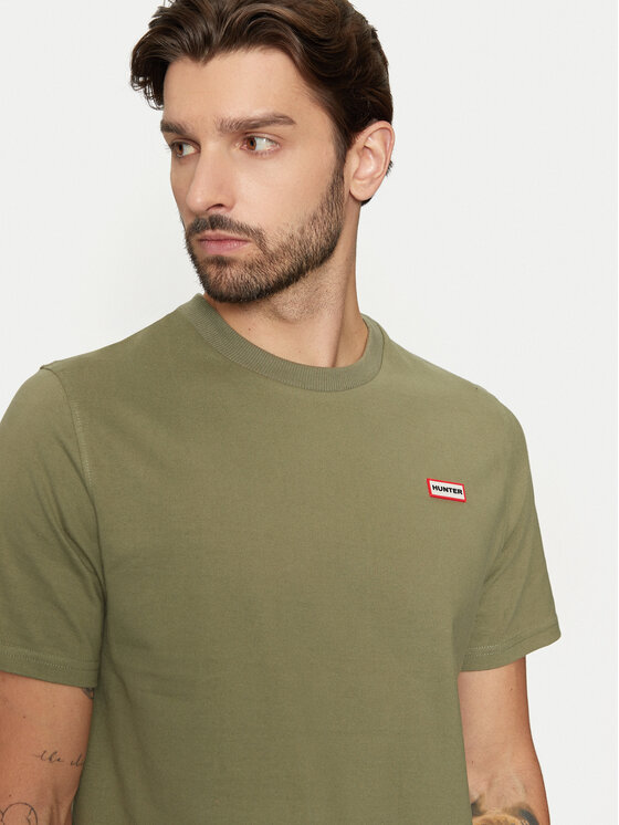 Hunter Hunter T-särk Alvin HARM0039242 Khakivärviline Regular Fit