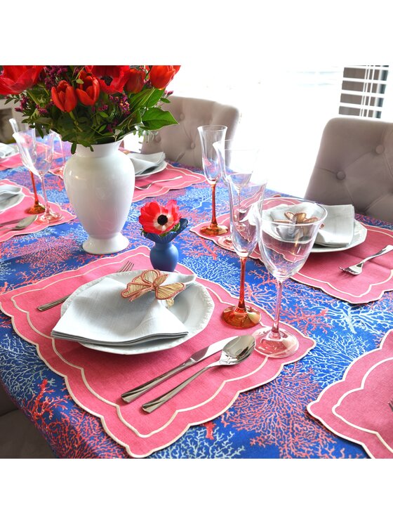 Roseberry Home Roseberry Home Obrus Seaweed Niebieski