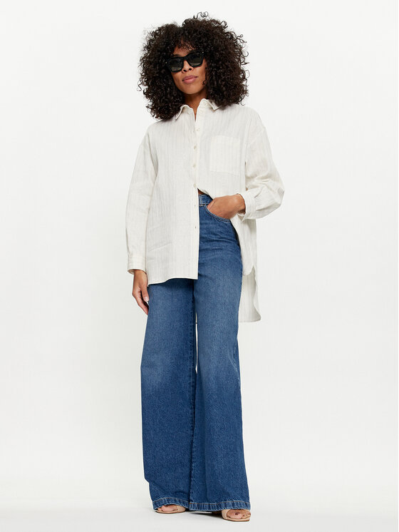 TWINSET TWINSET Košulja 241TT2221 Bijela Loose Fit