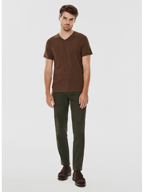 Pako Lorente Pako Lorente T-Shirt P24WF-TT-001 Brązowy Slim Fit