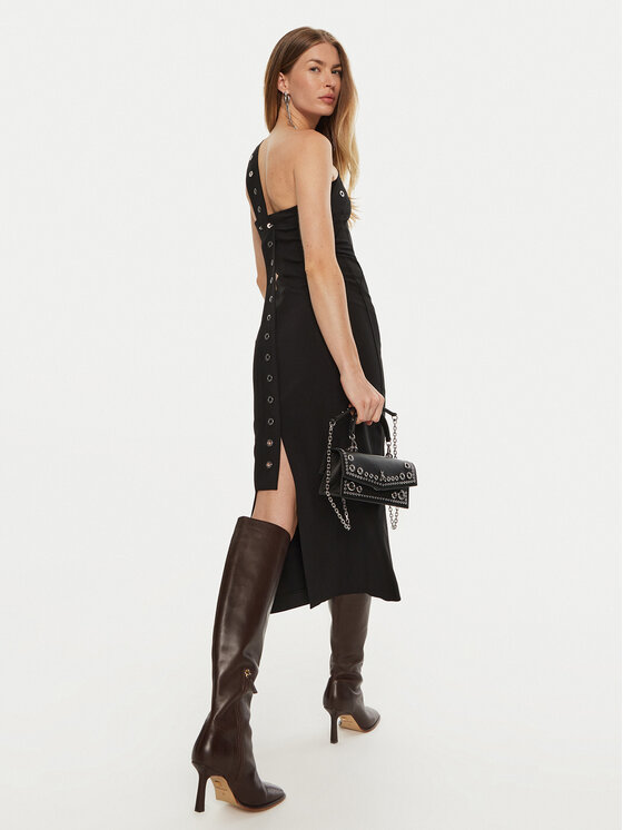 Patrizia Pepe Patrizia Pepe Коктейлна рокля 8A1400/A6F5-K103 Черен Regular Fit
