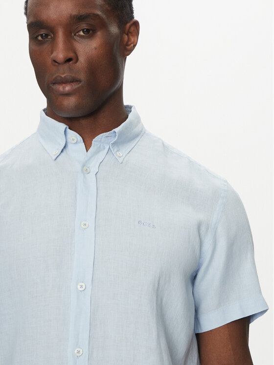 BOSS BOSS Koszula H-Roan 50539352 Błękitny Slim Fit