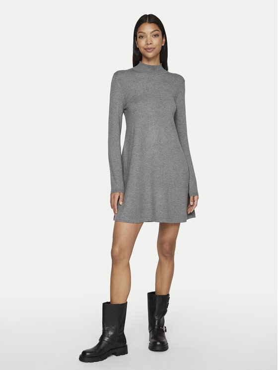 Vila Vila Vestito di maglia Comfy 14087511 Grigio Regular Fit