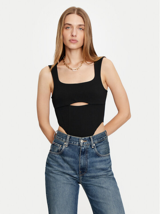 ViCOLO Body TS0377 Čierna Slim Fit