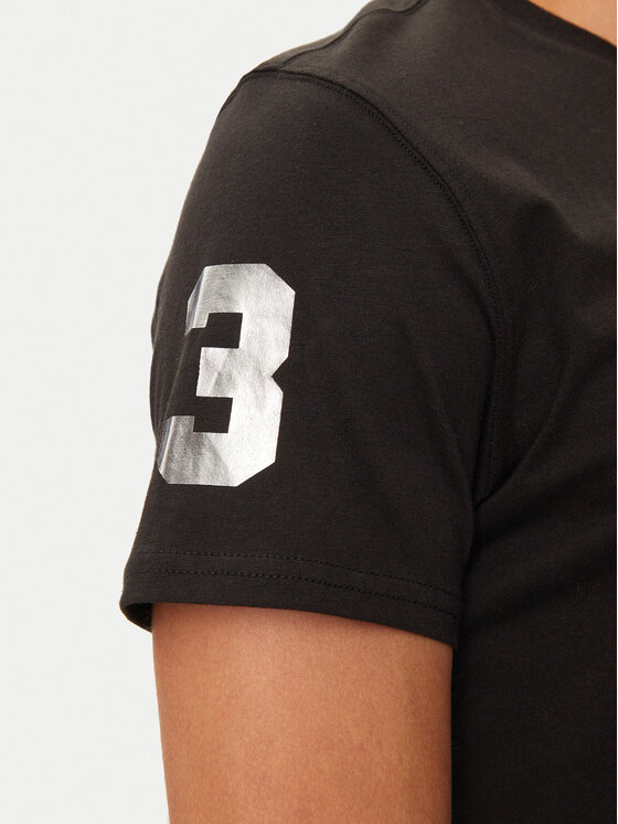 La Martina La Martina T-Shirt ZMR322 JS206 Μαύρο Regular Fit