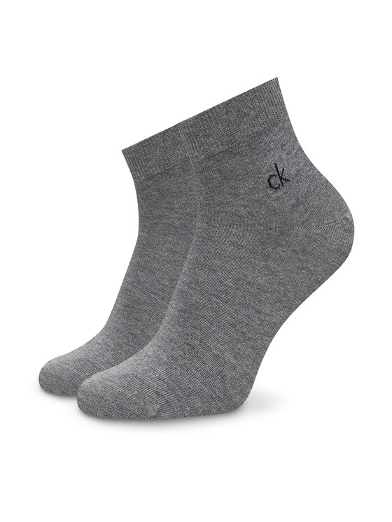 Calvin Klein Calvin Klein Комплект 3 чифта къси чорапи мъжки 701234209 Сив