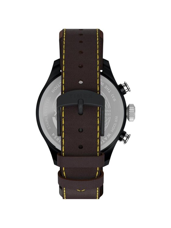 Timex Timex Zegarek TW2Y70100 Brązowy