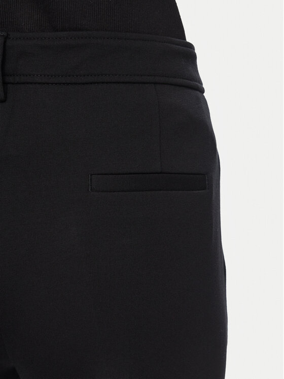 Liu Jo Liu Jo Kalhoty z materiálu WF6361 J9189 Černá Relaxed Fit