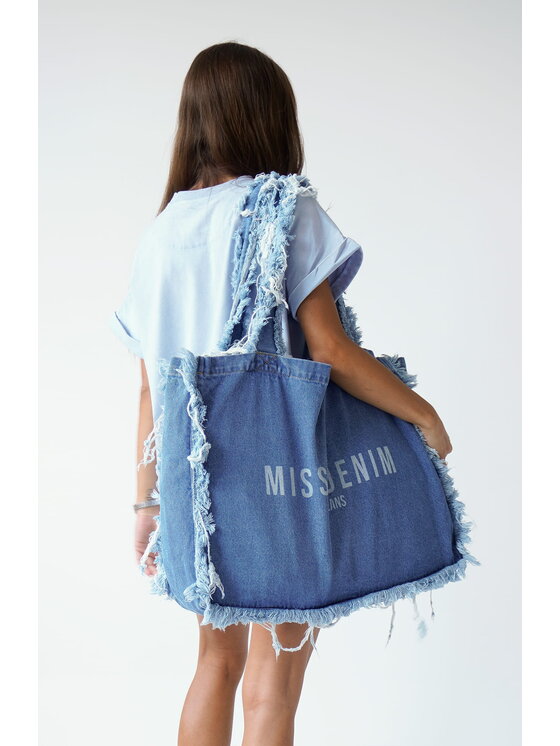 MissDenim MissDenim Torba Blue Ripped Bag Niebieski