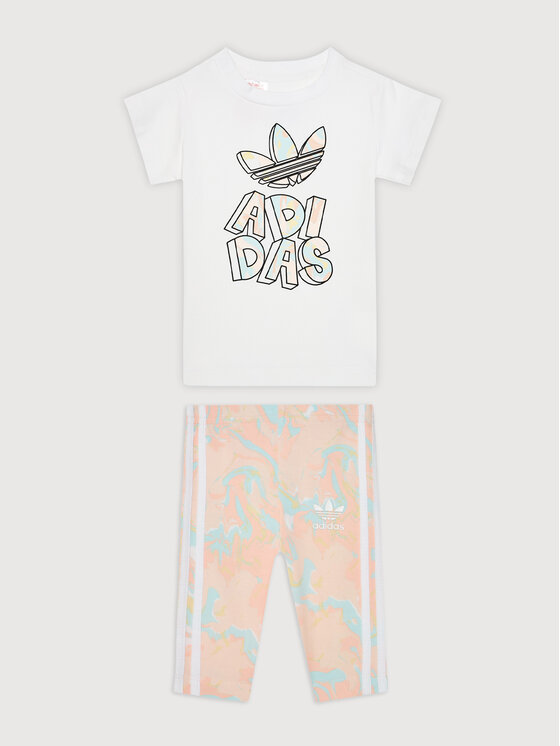 Completo vestito e leggings Marble Print Tee