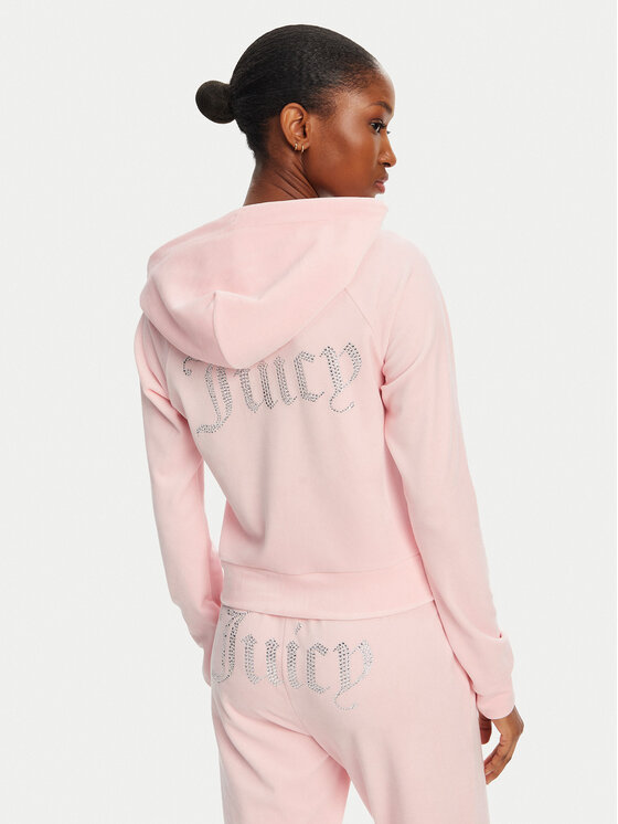 Juicy Couture Juicy Couture Pulóver Madison JCWA122001 Rózsaszín Slim Fit