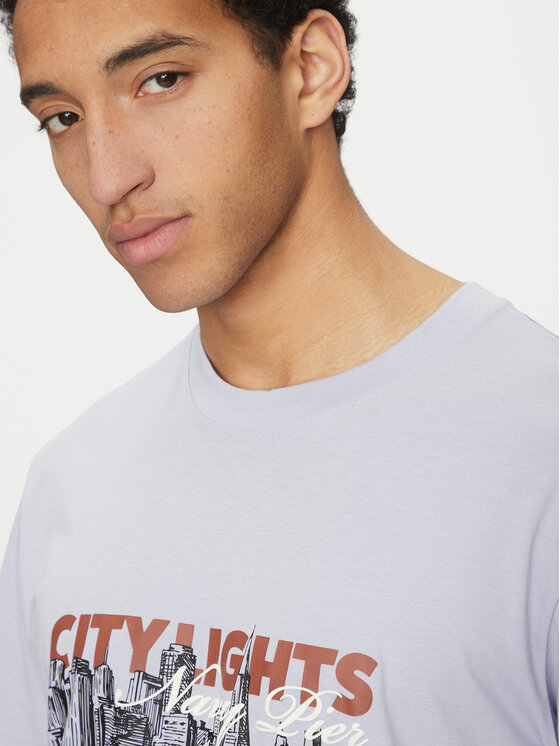 Jack&Jones Jack&Jones Tricou Boston 12272981 Albastru Relaxed Fit