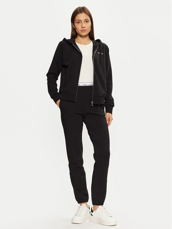 Guess Guess Mikina O5RQ01 KCO31 Černá Regular Fit