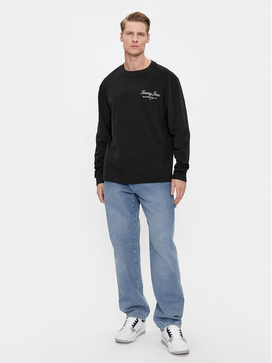 Tommy Jeans Tommy Jeans Džemperis Luxe DM0DM18296 Juoda Regular Fit