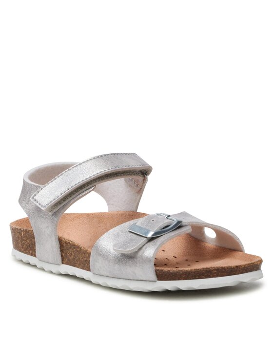 Geox Geox Basutės J Adriel Girl J028MC000BJC1007 S Sidabrinė