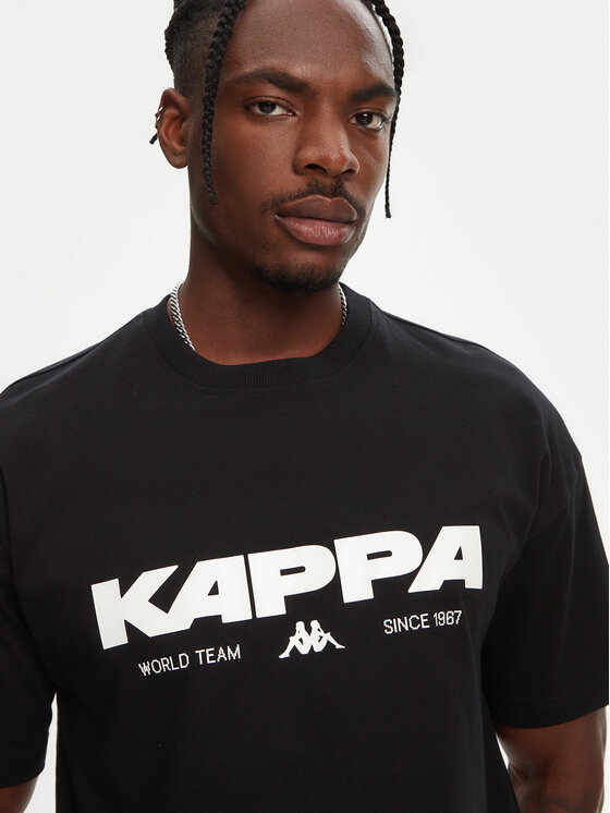 Kappa Kappa Majica Nhisso 351S5MW Črna Regular Fit