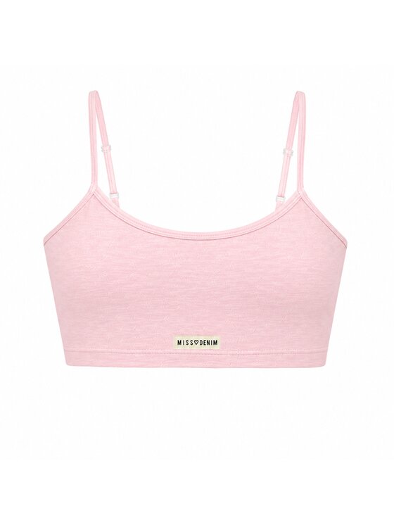 MissDenim MissDenim Koszulka piżamowa Stanik do spania Różowy jasny Cropp Fit
