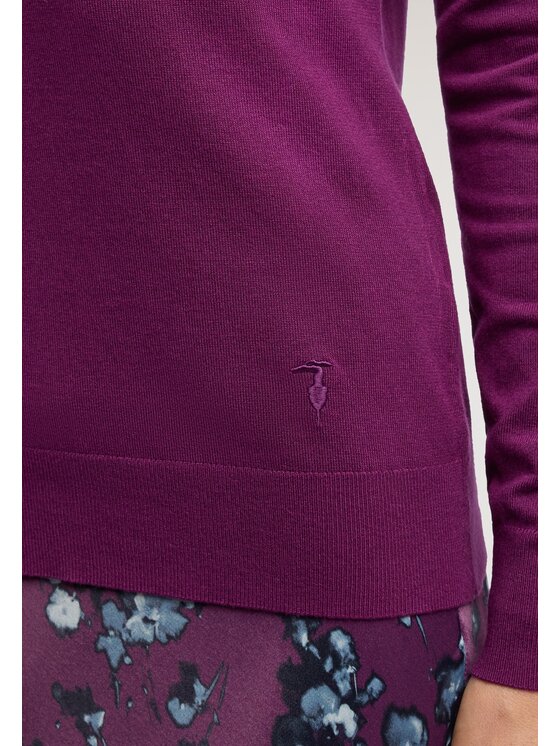 Trussardi Trussardi Sweter M7356001241N093 Fioletowy Regular Fit